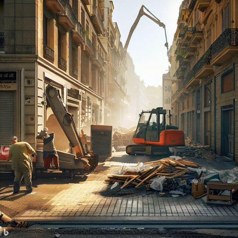 Vaciado de locales comerciales en Matadepera