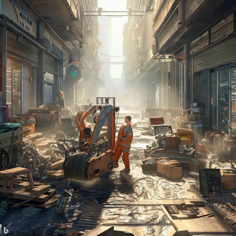 Vaciado de locales comerciales en Santa Coloma de Cervello