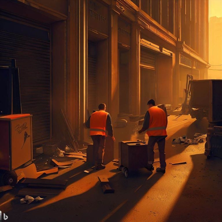 Vaciado de locales comerciales en Santa Margarida i els Monjos