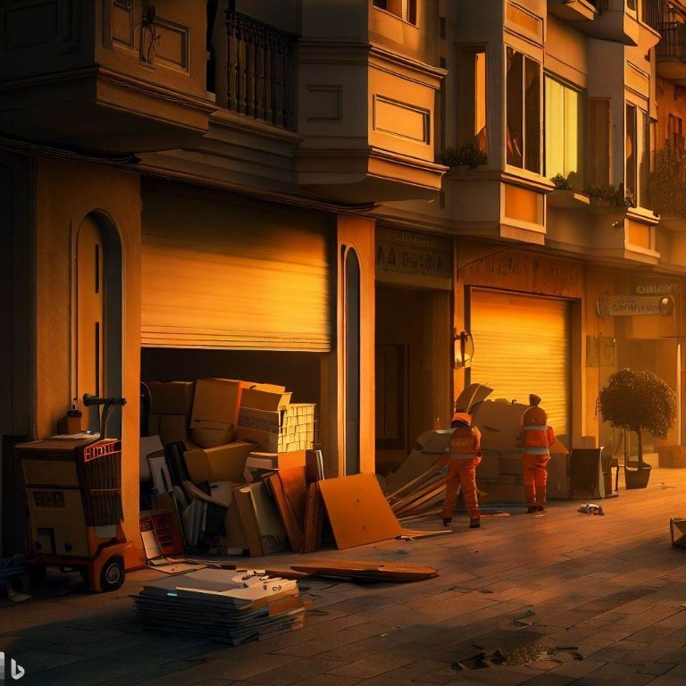 Vaciado de locales comerciales en Valls