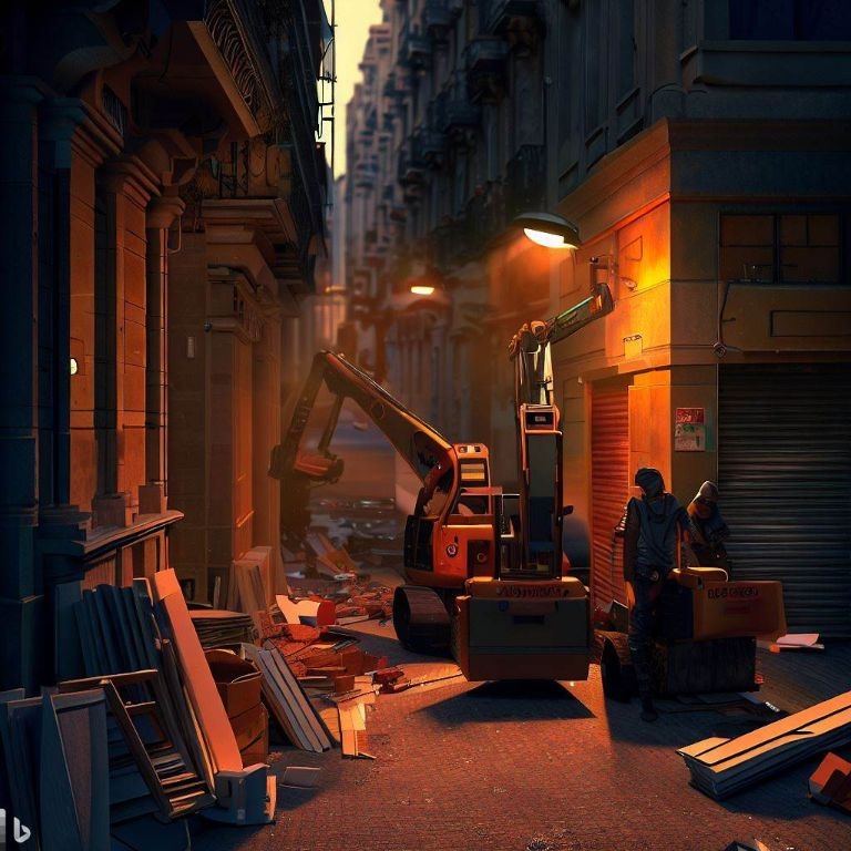 Vaciado de locales comerciales en Canet de Mar